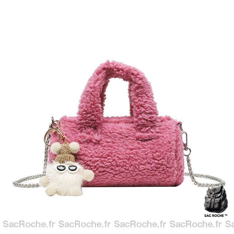 Sac Main Femme 2019 Nouveauté Rose / 20X12X12Cm À