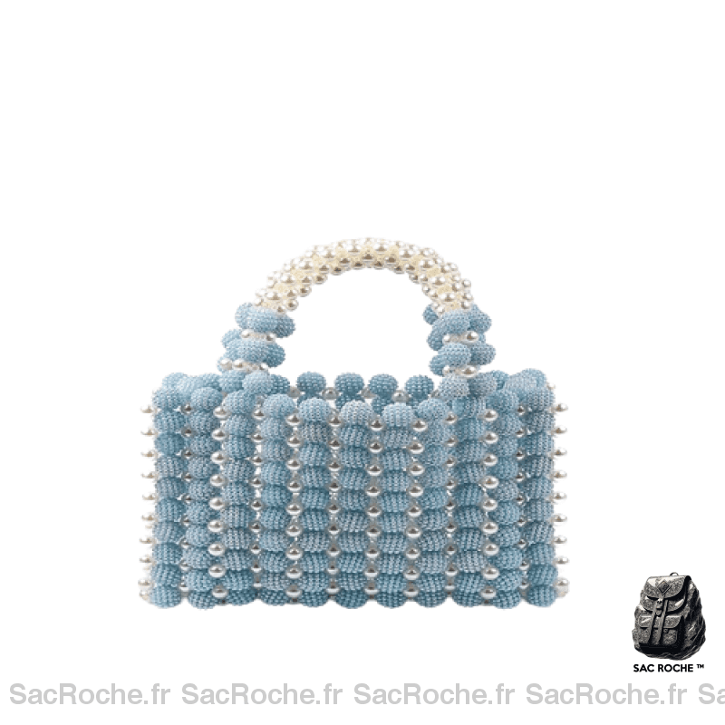 Sac Main Femme 2020 Tendance Bleu / 19X13X8Cm À