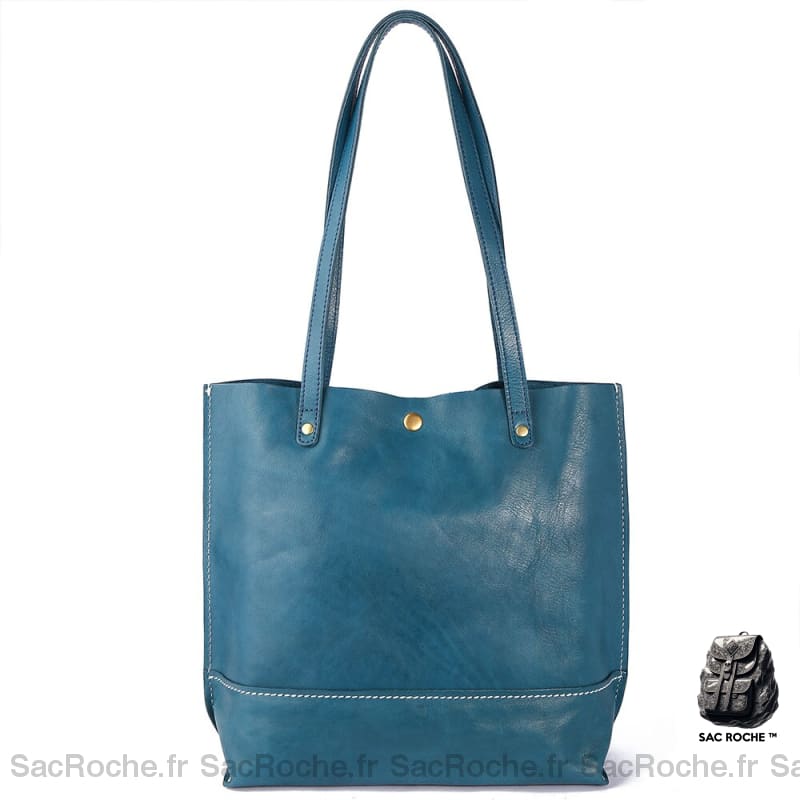 Sac Main Femme 40 Ans Bleu / 37X30X12Cm À Main Femme