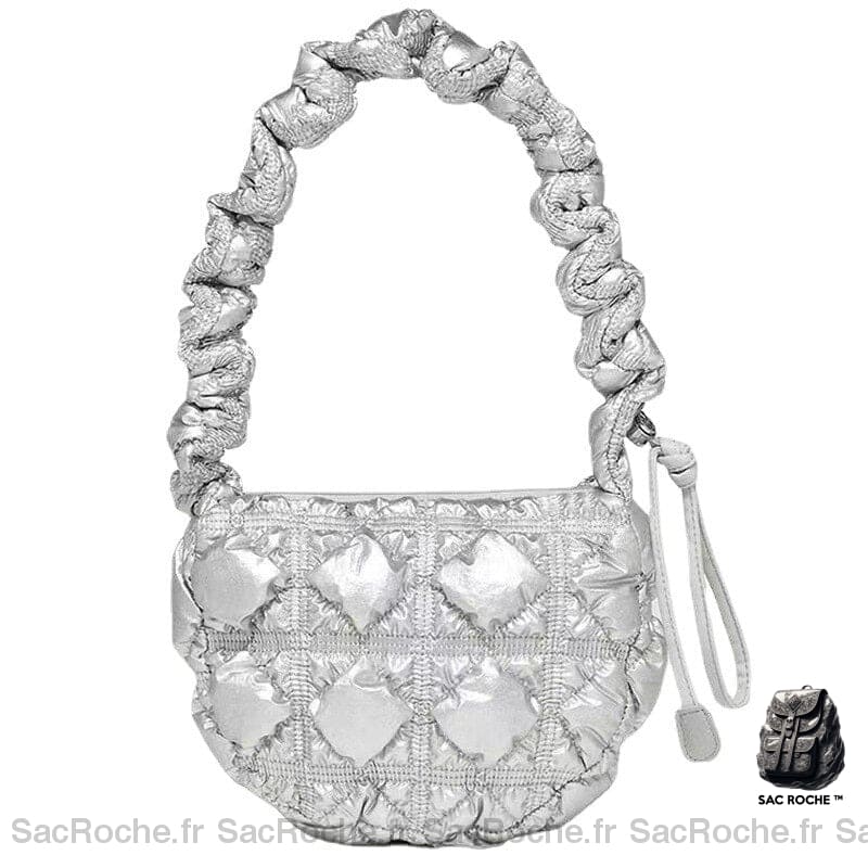 Sac Main Femme Ado Fashion Argenté À