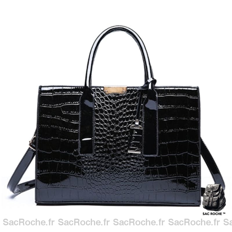 Sac Main Femme Affaire Noir À