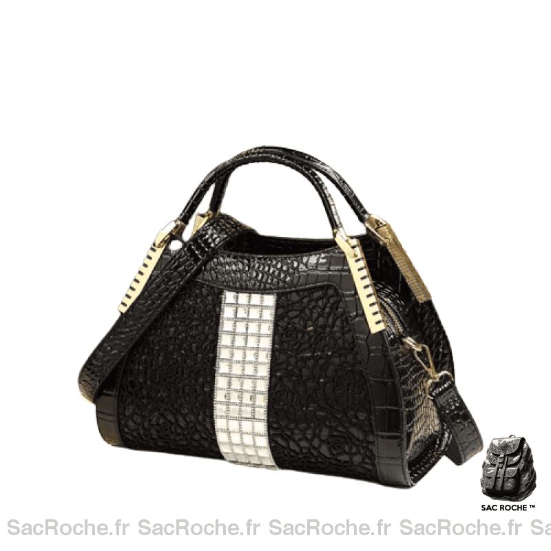 Sac Main Femme Affaires Noir / 30X15X20Cm À