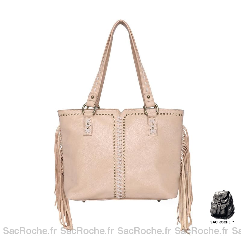 Sac Main Femme Âgée Beige / 40X13X25Cm À