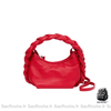 Sac Main Femme Anse Tressée 2 En 1 Rouge / 24X15X8Cm À