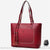 Sac Main Femme Anse Tressée - modèle Bordeaux / 34x12x30cm - Sac Roche ™