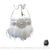 Sac Main Femme Argente Strass - modèle Blanc / 19x7x14cm - Sac Roche ™