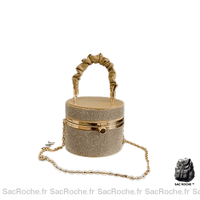 Sac Main Femme Automne 2018 - modèle Doré / 12x12x10cm - Sac Roche ™