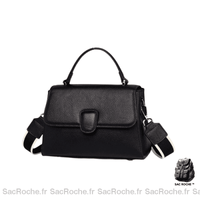 Sac Main Femme Automne 2021 Teddy - modèle Noir - Sac Roche ™