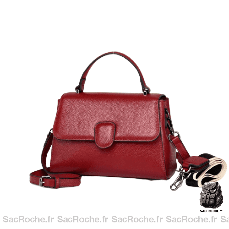 Sac Main Femme Automne 2021 Teddy Rouge À