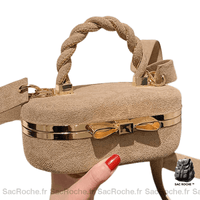 Sac Main Femme Automne Hiver 2019 - modèle Kaki / 18x7x10cm - Sac Roche ™