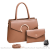 Sac Main Femme Avec Portefeuille Assorti Kaki / 31X13X22Cm À Main Femme
