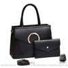 Sac Main Femme Avec Portefeuille Assorti Noir / 31X13X22Cm À Main Femme