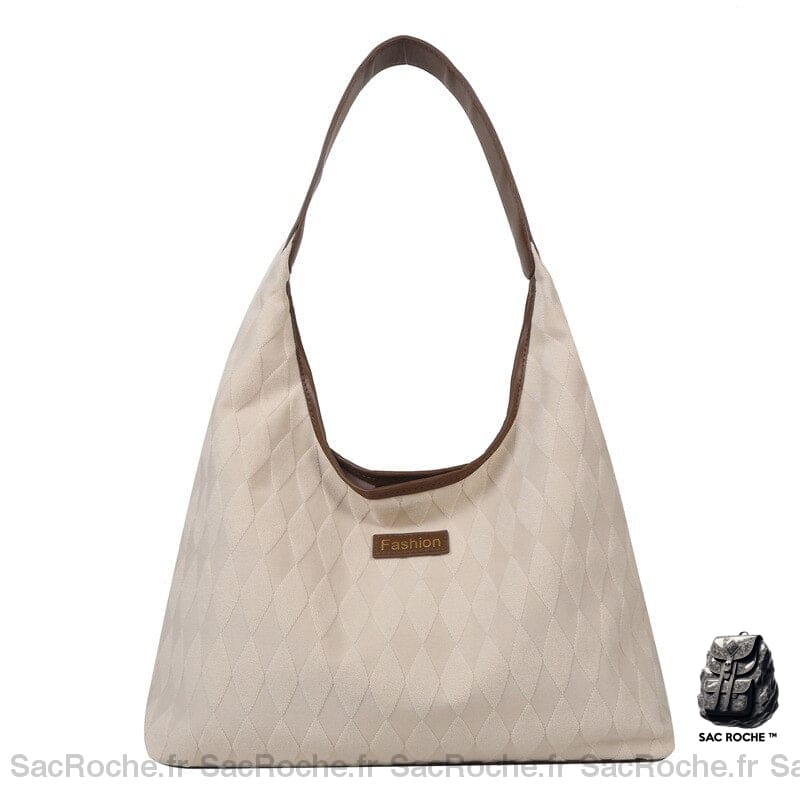 Sac Main Femme Blanc Cassé Cassé / 35.5X11.5X25.5Cm À