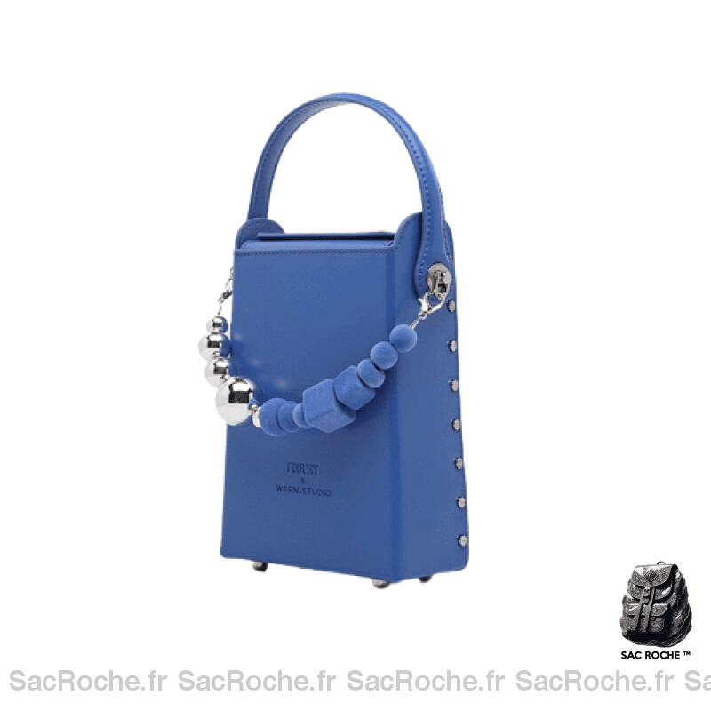 Sac Main Femme Bleu Bleu / 11X12 Cm À Main Femme