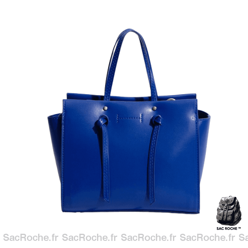 Sac Main Femme Bleu Cerise À