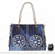 Sac Main Femme Bleu Elégant - modèle Anse doré - Sac Roche ™