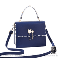 Sac Main Femme Bleu Nuit Chic - Sac Roche ™