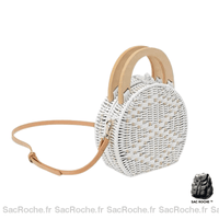 Sac main femme bohème chic - modèle white - Sac Roche ™