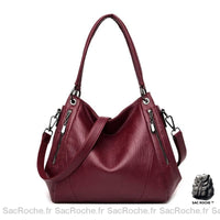 Sac Main Femme Bordeaux - Sac Roche ™