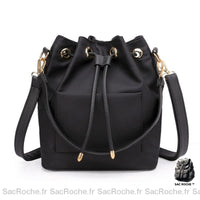 Sac Main Femme Bourse Cuir - modèle Noir - Sac Roche ™