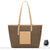 Sac Main Femme Cabas Cuir - modèle Abricot / 32x27x10cm - Sac Roche ™
