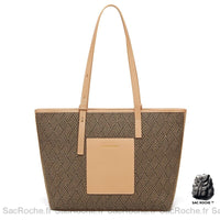 Sac Main Femme Cabas Cuir - modèle Abricot / 32x27x10cm - Sac Roche ™