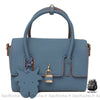 Sac Main Femme Cadenas Bleu À