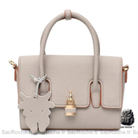 Sac Main Femme Cadenas - modèle Gris - Sac Roche ™