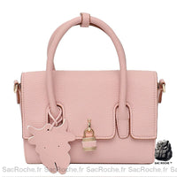 Sac Main Femme Cadenas - modèle Rose - Sac Roche ™