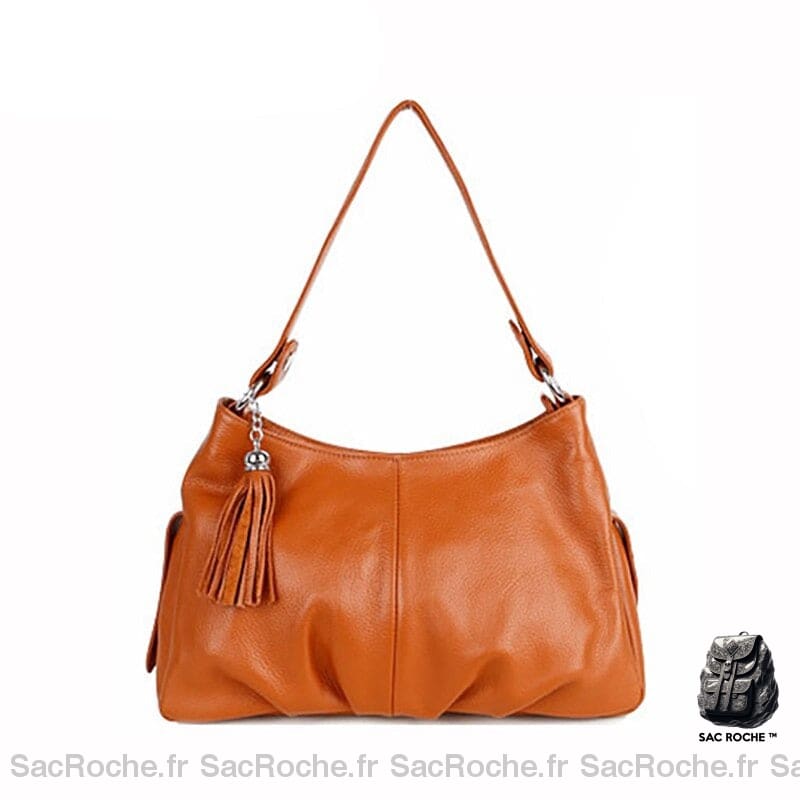 Sac Main Femme Camel À