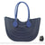 Sac Main Femme Caoutchouc Élégant Trendy - modèle Bleu foncé / 35cmx12cmx32cm - Sac Roche ™