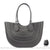 Sac Main Femme Caoutchouc Élégant Trendy - modèle Gris foncé / 35cmx12cmx32cm - Sac Roche ™