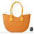 Sac Main Femme Caoutchouc Élégant Trendy - modèle Jaune moutarde / 35cmx12cmx32cm - Sac Roche ™