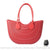Sac Main Femme Caoutchouc Élégant Trendy - modèle Rouge / 35cmx12cmx32cm - Sac Roche ™