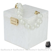 Sac Main Femme Carré - modèle Blanc - Sac Roche ™