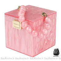 Sac Main Femme Carré - modèle Rose - Sac Roche ™