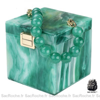 Sac Main Femme Carré - modèle Vert - Sac Roche ™