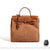 Sac Main Femme Carrés - Élégance Assurée! - modèle Marron / 30x30cm - Sac Roche ™