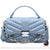 Sac Main Femme Chaine Argent - modèle Bleu / 22x13x8cm - Sac Roche ™