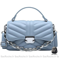 Sac Main Femme Chaine Argent - Sac Roche ™