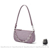 Sac Main Femme Chaine Luxe Violet / 21 X 11 4Cm À