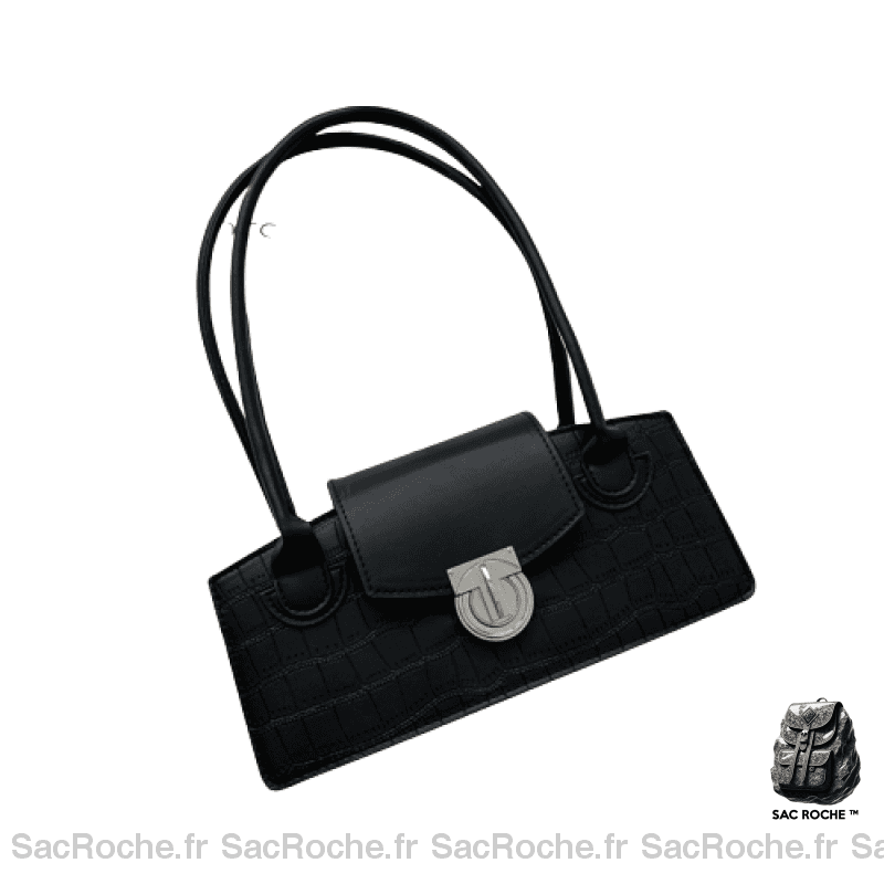 Sac Main Femme Chic Élégant Noir Noir / 28.5X13X6Cm À Main Femme