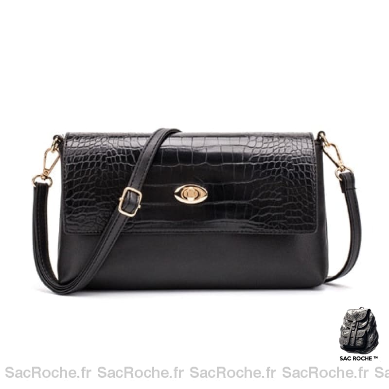 Sac Main Femme Chic Pas Cher Noir / 26X15X4.5Cm À