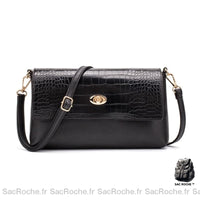 Sac Main Femme Chic Pas Cher - modèle Noir / 26x15x4.5cm - Sac Roche ™