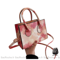 Sac Main Femme Coloré - modèle Rouge / 18x13x9cm - Sac Roche ™