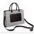 Sac Main Femme Compartiment Ordinateur - modèle Noir et blanc - Sac Roche ™