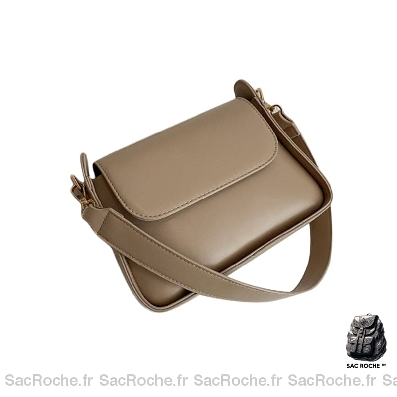 Sac Main Femme Couleur Creme Beige Crème / 21.5X17X6.5Cm À