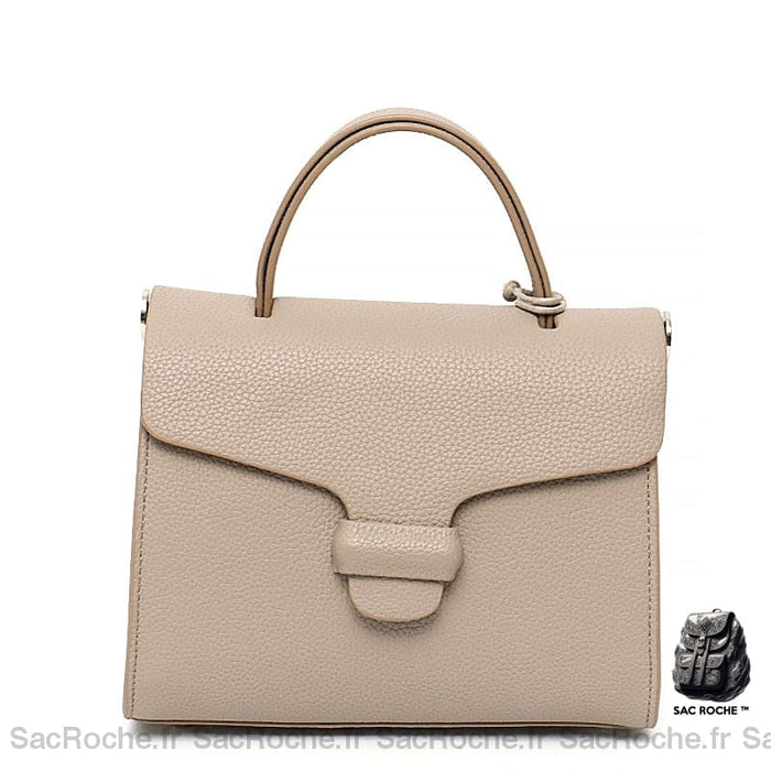 Sac Main Femme Couleur Pastel Gris À