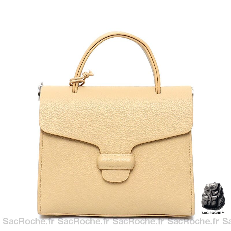 Sac Main Femme Couleur Pastel Jaune À