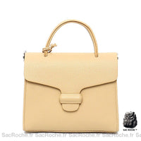 Sac Main Femme Couleur Pastel - modèle Jaune - Sac Roche ™